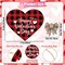 Valentine's Day Door Decorations - Buffalo Plaid Happy Valentine's Day Rustic Farmhouse Hanging Wooden Sign Valentine Door Wall Decorations